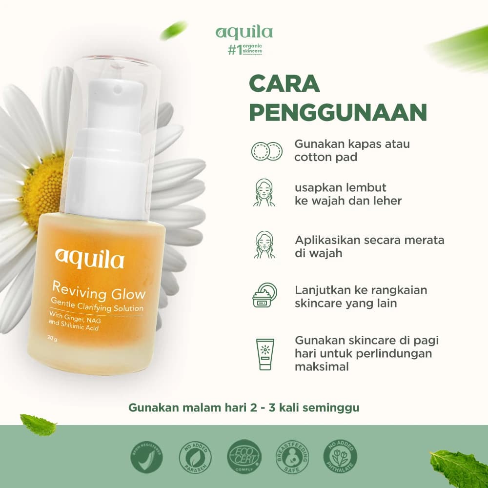 Reviving Glow Gentle Clarifying Solution - Gentle Toner Exfoliasi Wajah thumbnail 4