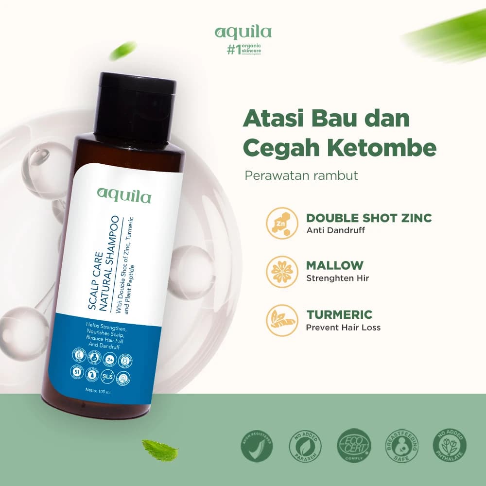Scalp Care Natural Shampoo - Hair Care Anti Ketombe Anti Bau