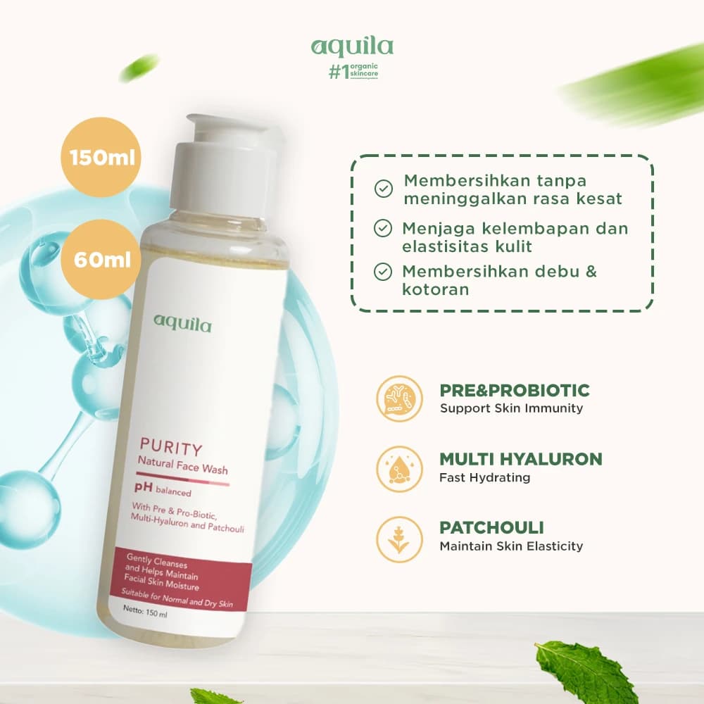 Purity Natural Face Wash - Sabun Muka Cocok untuk Kulit Normal dan Kering thumbnail 2