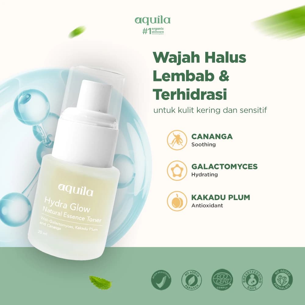 Hydra Glow Natural Essence Toner - Toner Hydrating untuk Kulit Kering