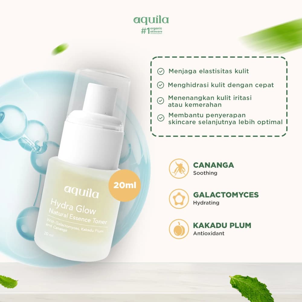 Hydra Glow Natural Essence Toner - Toner Hydrating untuk Kulit Kering thumbnail 2