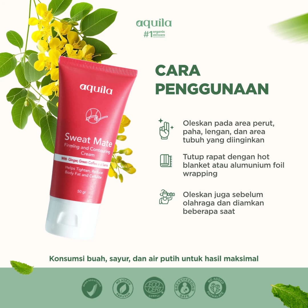 Sweat Mate Slimming Cream - Slimming Cream Pembekar Lemak Mencegah Lapar thumbnail 4