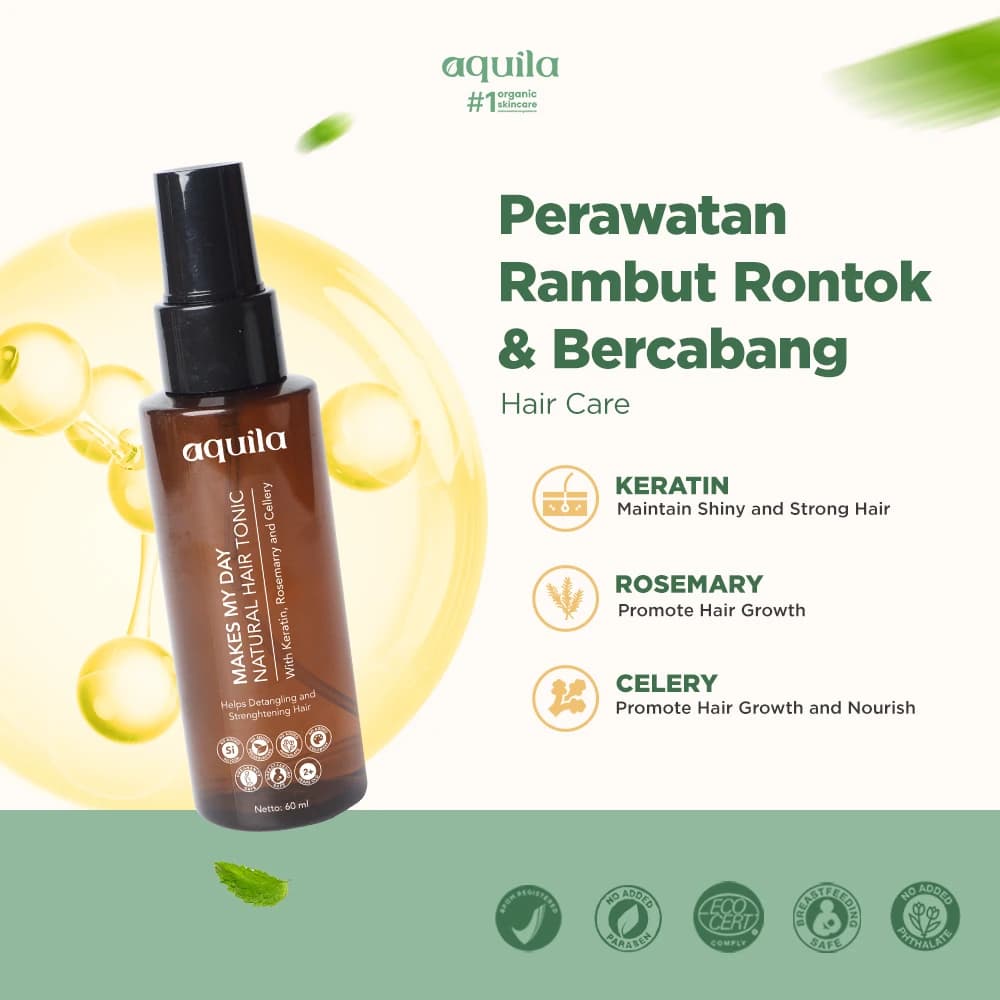Makes My Day Hair Tonic - Hair Care Rambut Rontok dan Bercabang