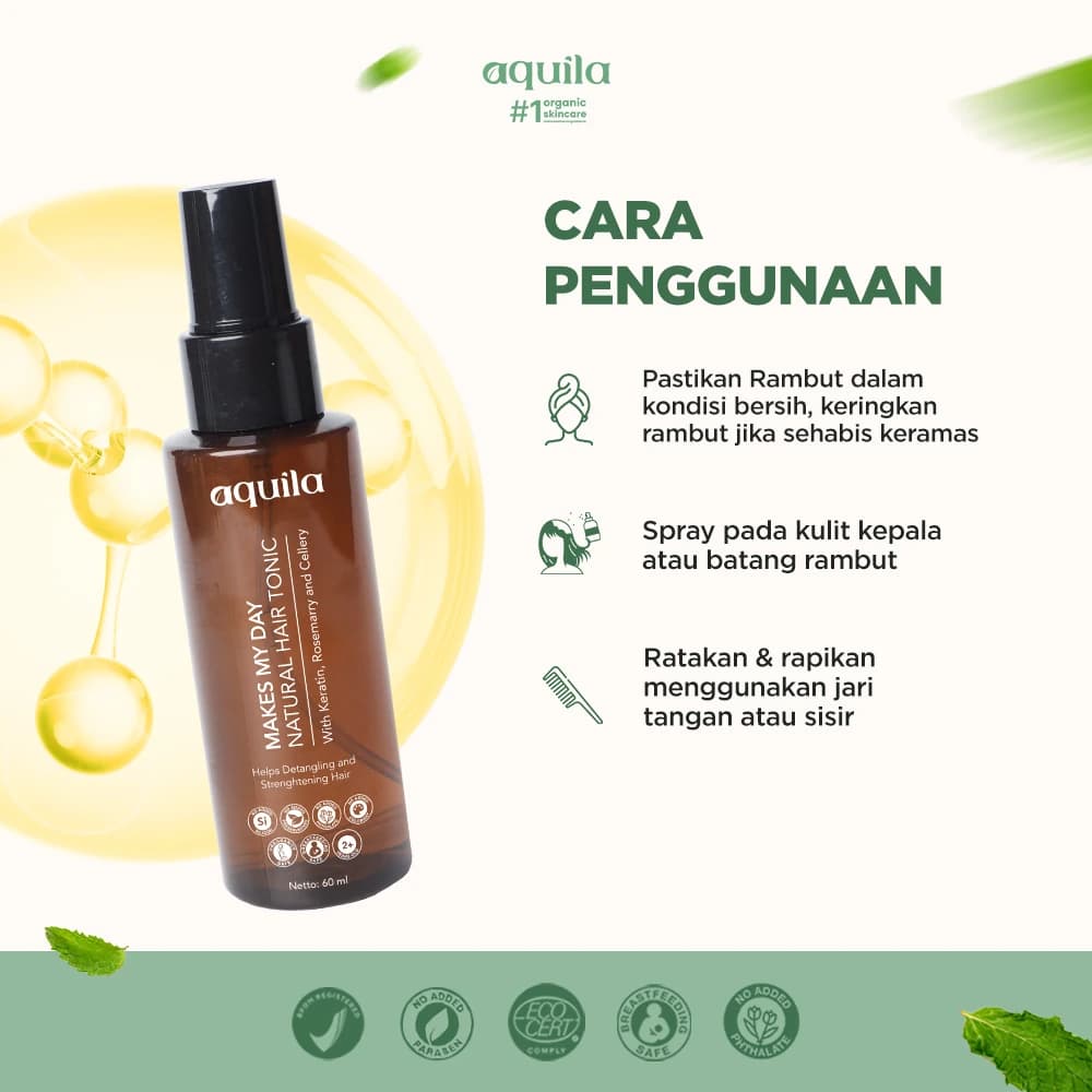 Makes My Day Hair Tonic - Hair Care Rambut Rontok dan Bercabang thumbnail 4