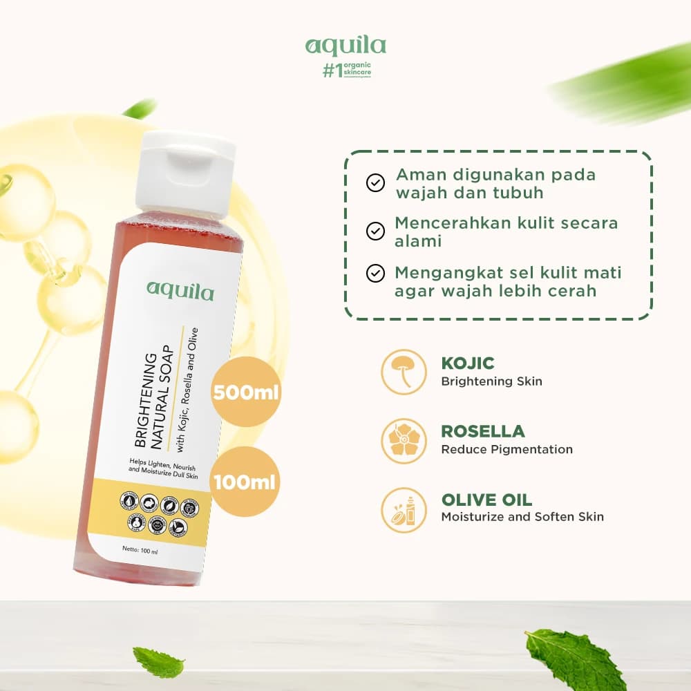 Brightening Natural Soap Kojic - Sabun Badan dan Wajah Mencerahkan Melembapkan Kulit thumbnail 2