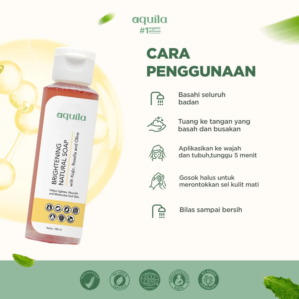 Brightening Natural Soap Kojic - Sabun Badan dan Wajah Mencerahkan Melembapkan Kulit thumbnail 4