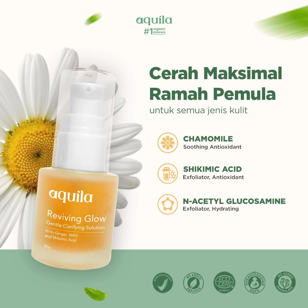 Reviving Glow Gentle Clarifying Solution - Gentle Toner Exfoliasi Wajah