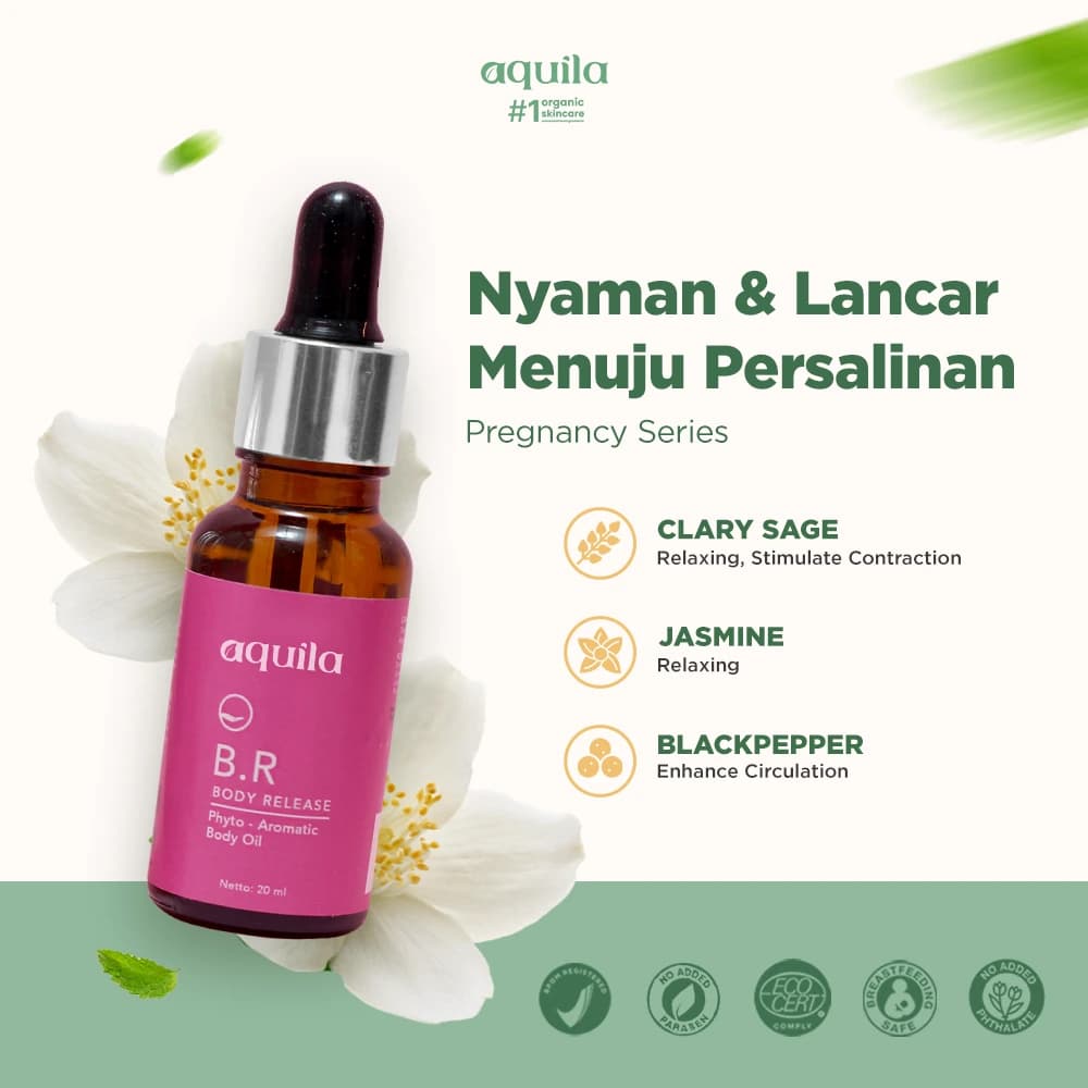 Body Release - Perlengkapan Ibu Hamil Booster Oil Mengurangi Nyeri Kontraksi