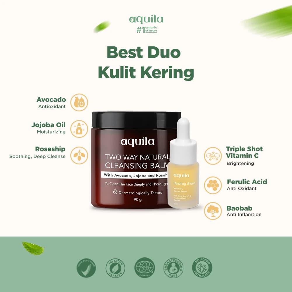 Best Duo Dry - Serum dan Cleansing Balm untuk Perawatan Kulit Kering